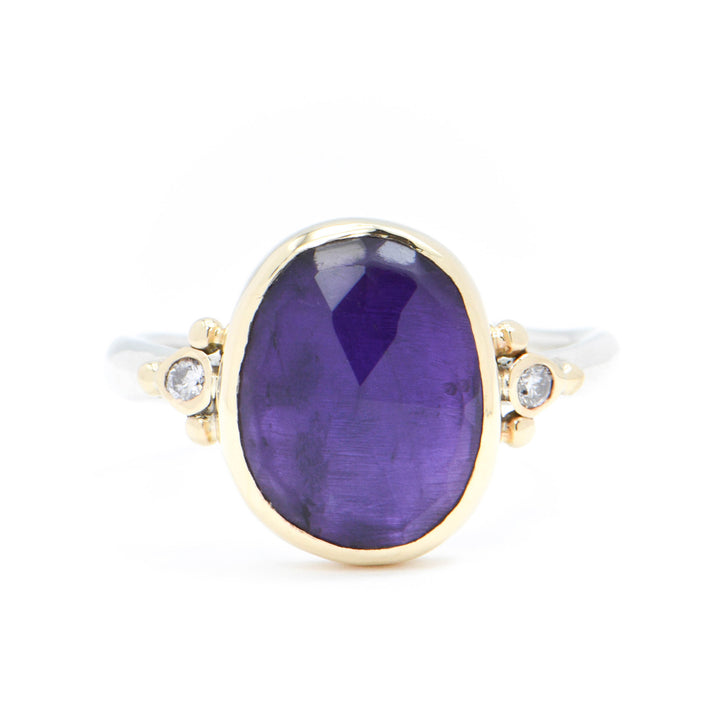 Royal Amethyst & Diamond Ring