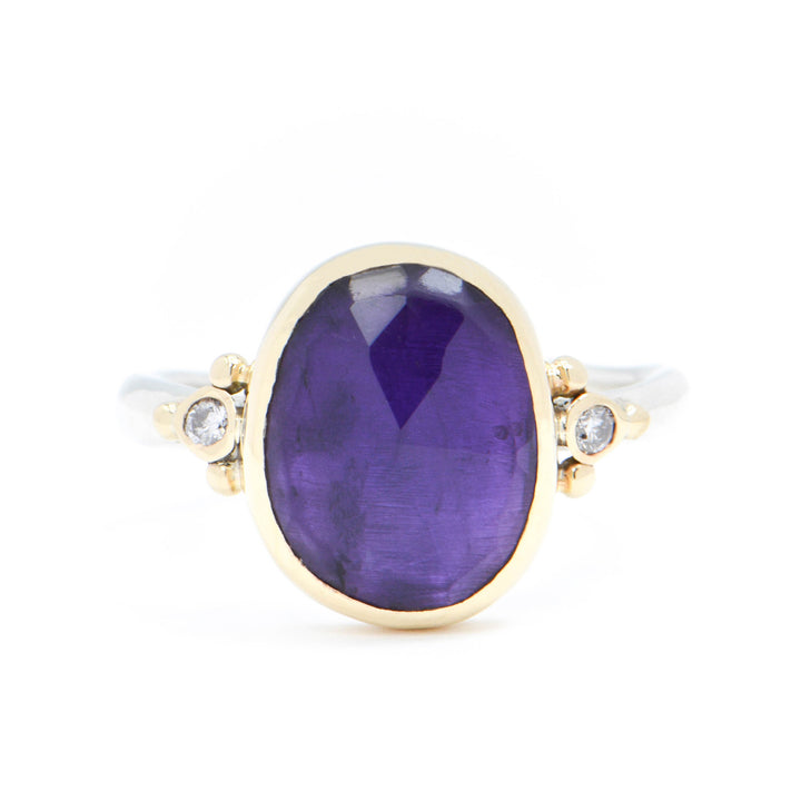 Royal Amethyst & Diamond Ring