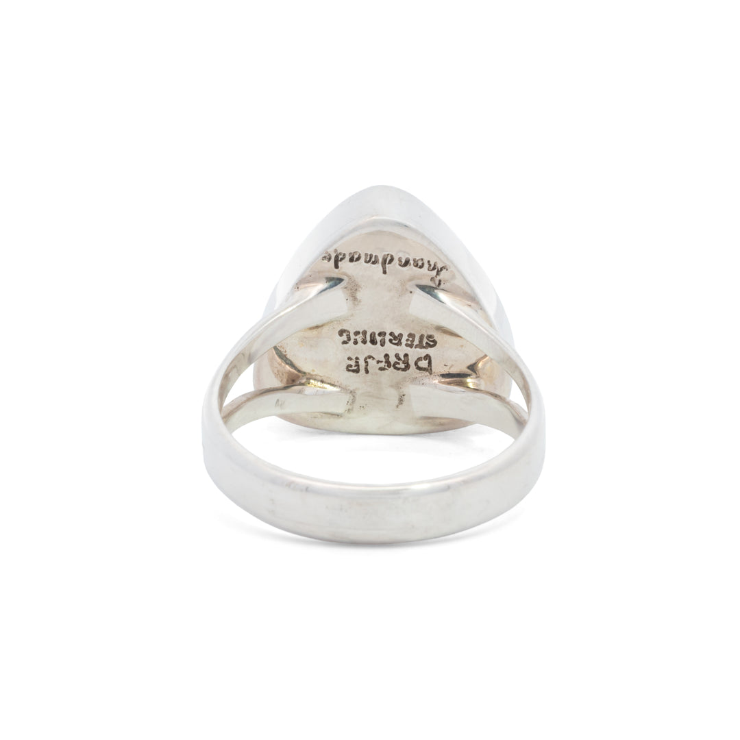 Triangular Galaxy Inlay Ring