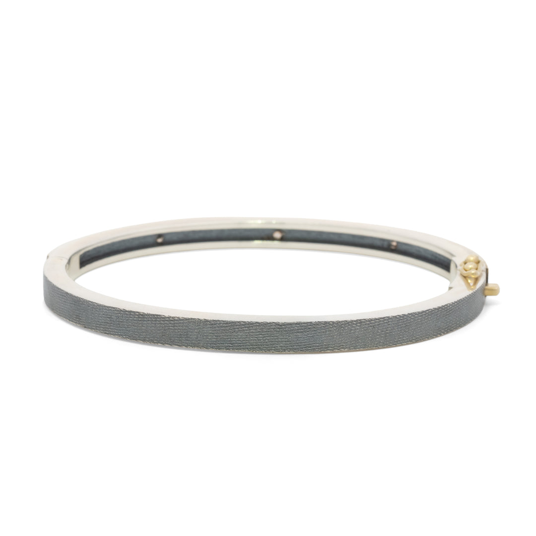 Trunk Show 4 mm Melia Yellow Gold Champagne Diamond Bracelet