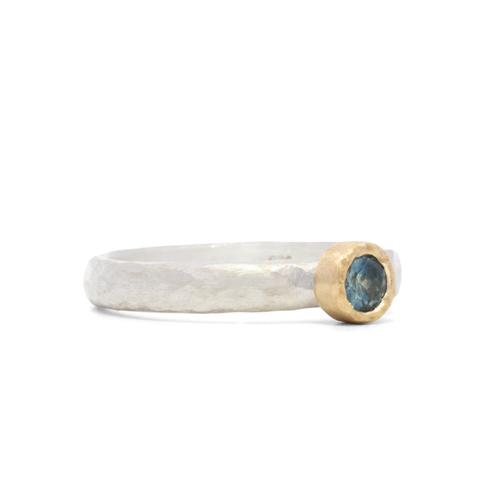 Bezel Set Montana Sapphire Ring