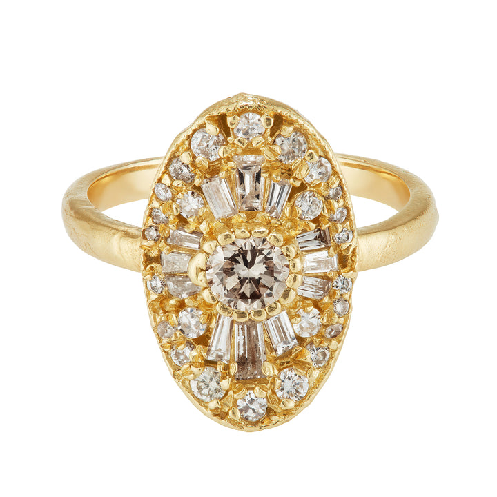 X Oval Scatter Legacy Cocktail Ring