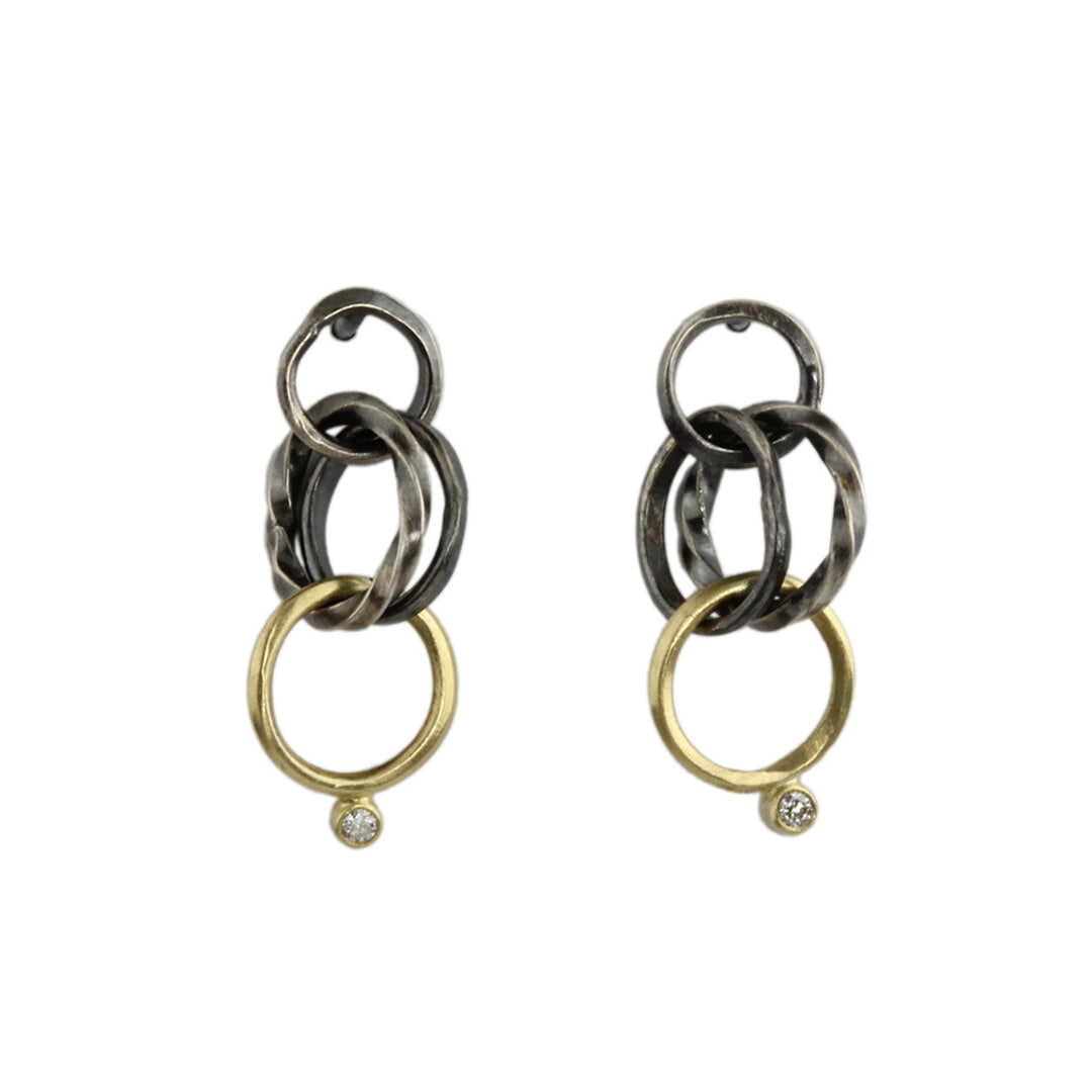 Petite Wrought Link Post Earrings