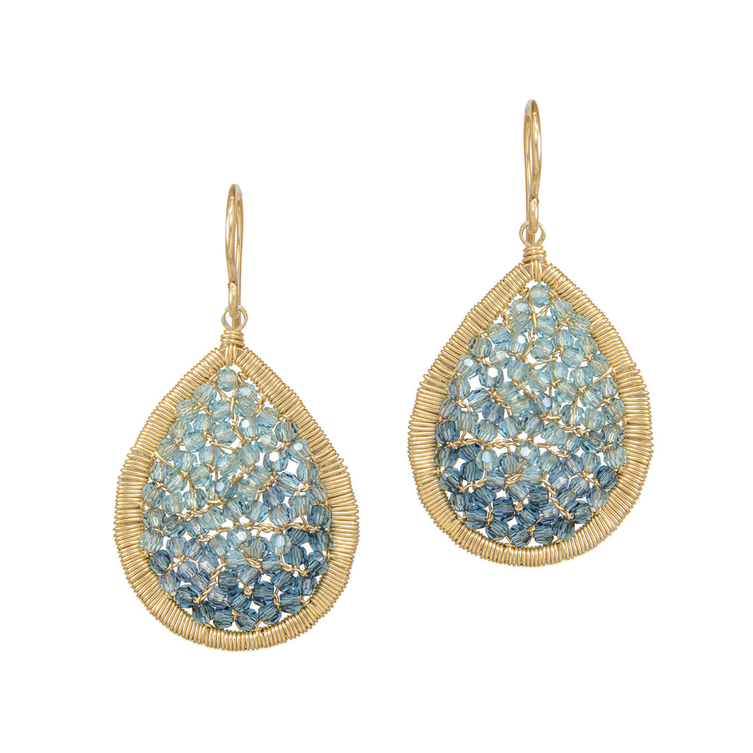 Indigo Mix Teardrop Earrings – Silverado Gallery - Main Image