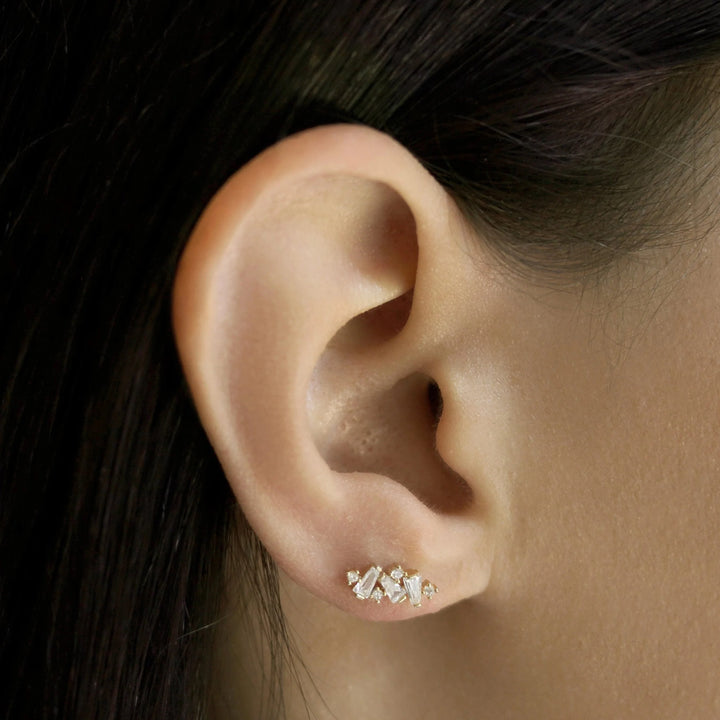 Cluster Stone Ear Climbers