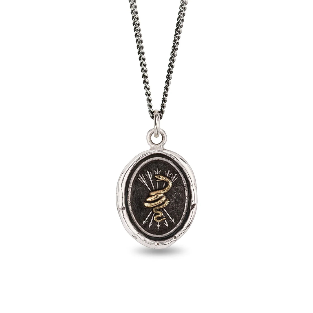 Snake & Arrows Talisman Necklace
