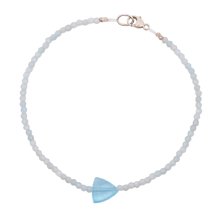 Aquamarine Beaded Bracelet