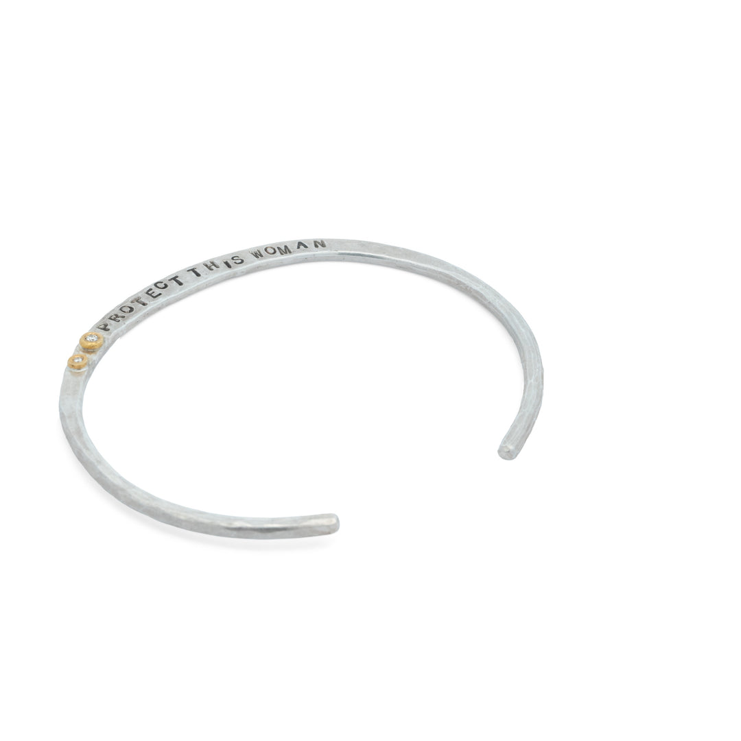 Protect This Woman Crescent Cuff