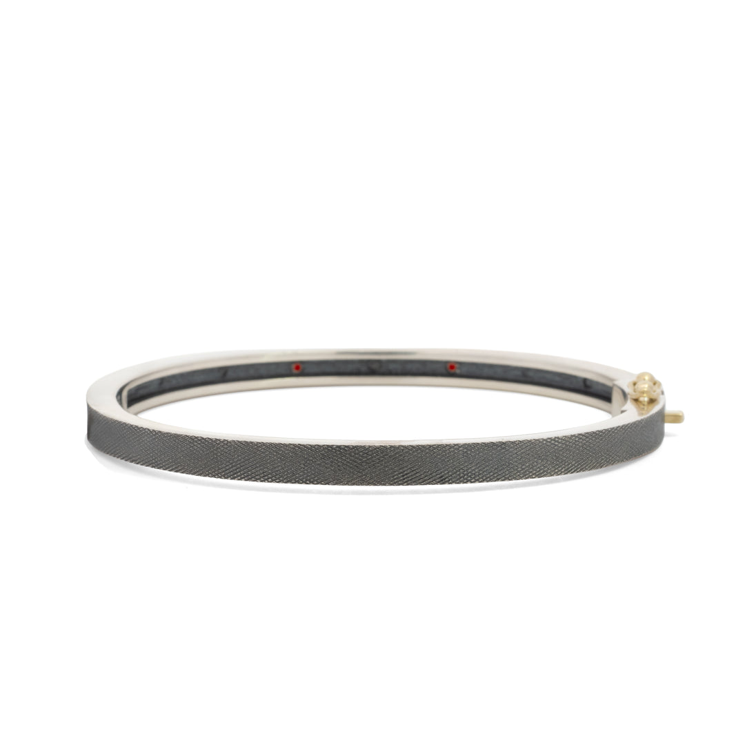 Trunk Show 4mm Daphnie Coral and Diamond Bracelet