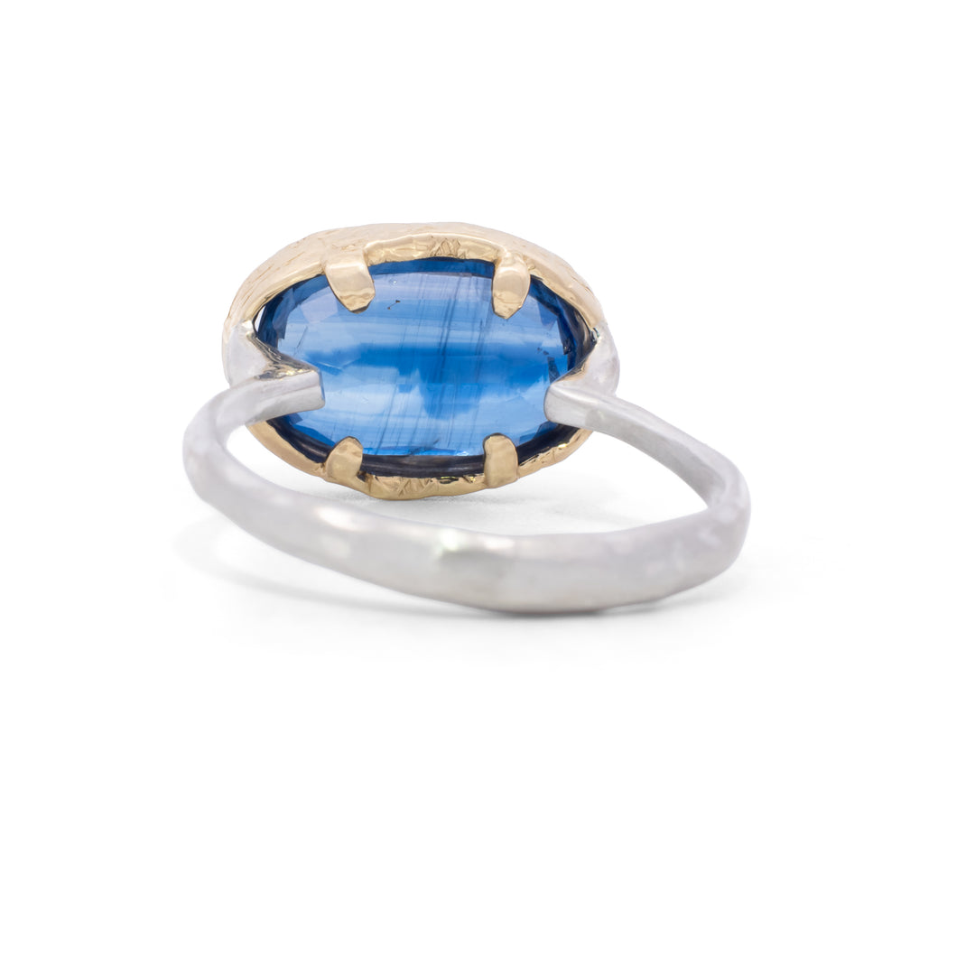 Oval Faceted Kyanite Ring
