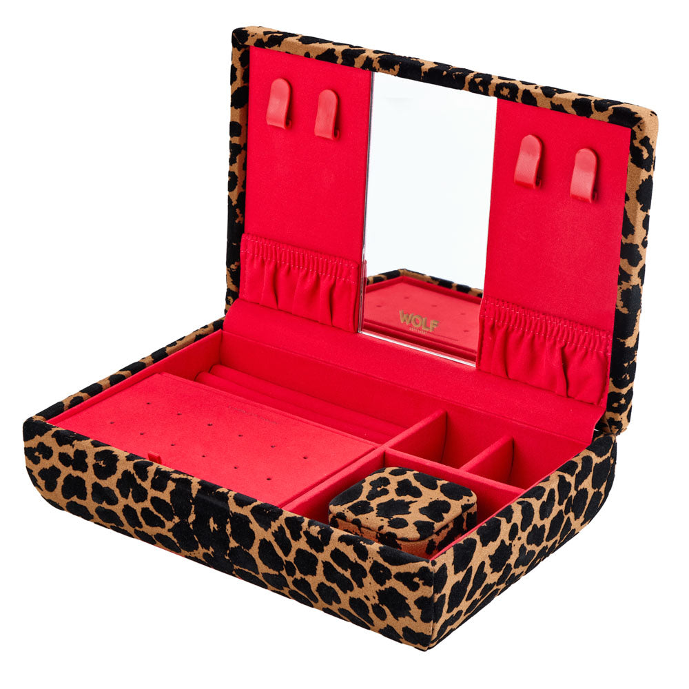 Savanna Leopard Print Medium Jewelry Box