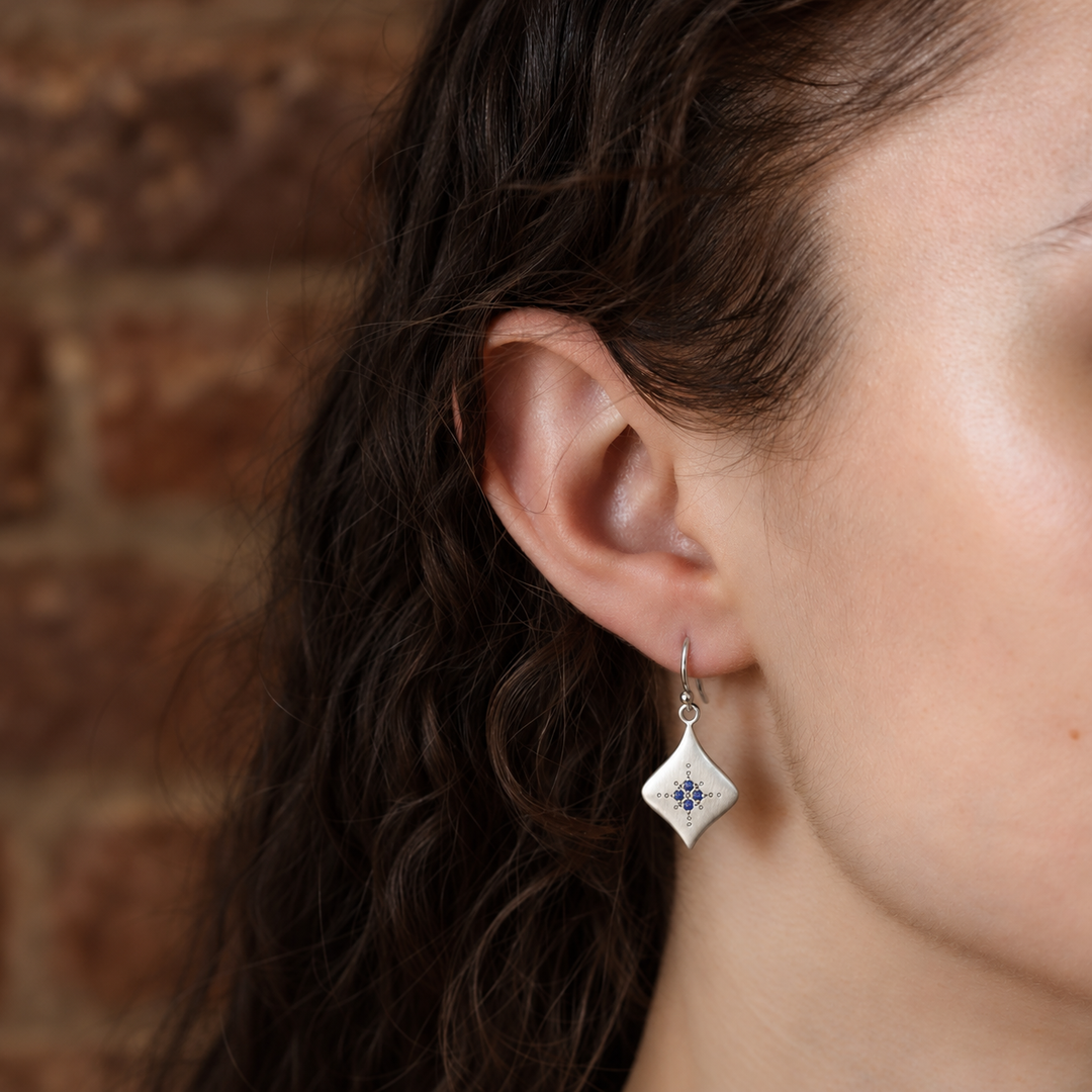 Silver Night Drop Earrings