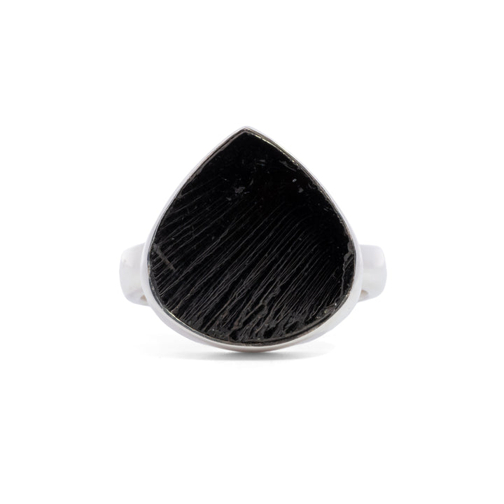 Teardrop Black Sugilite Ring