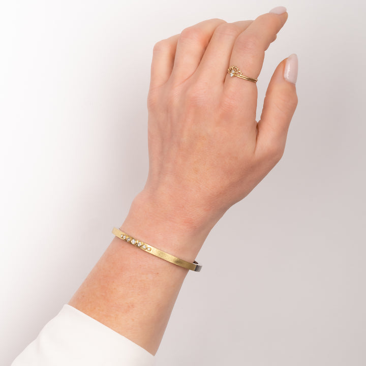 Petra 4 mm Bezel White Diamond Bracelet