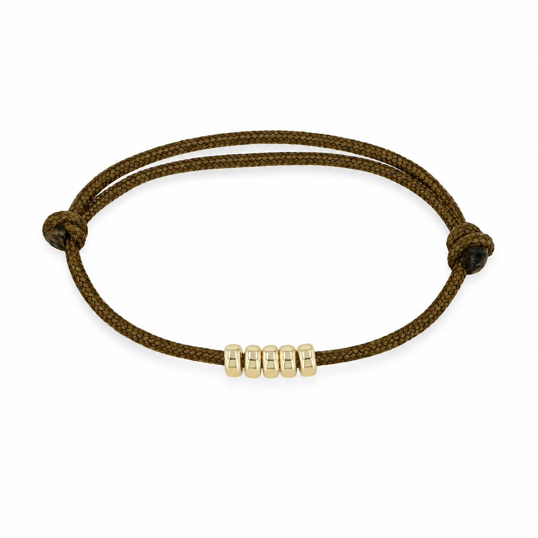 5mm Rondelle Bead Paracord Bracelet
