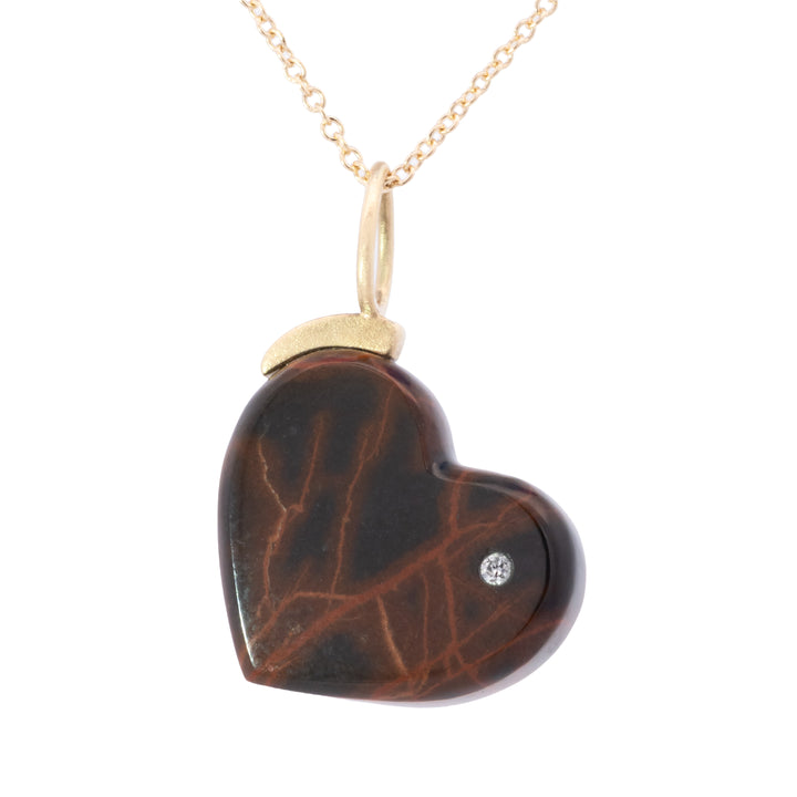 Spiderman Jasper with Diamond Heart Charm