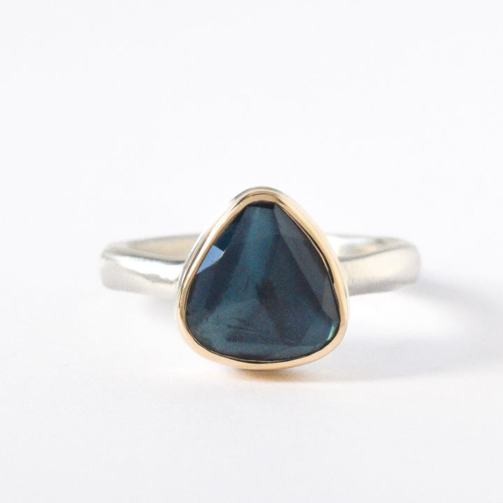 Rose Cut Indicolite Ring