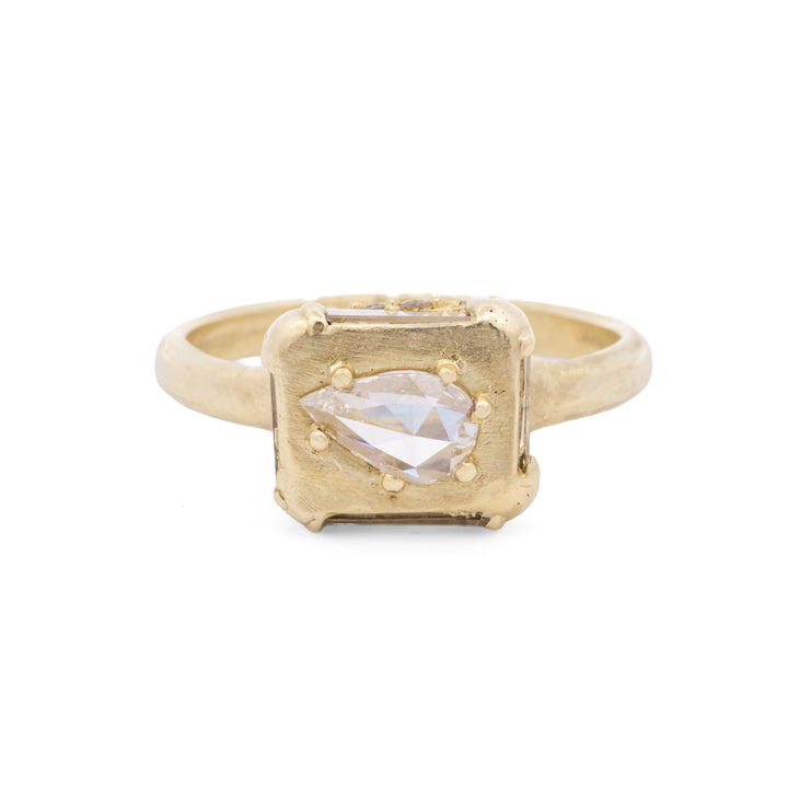 Rose Cut Diamond Ring