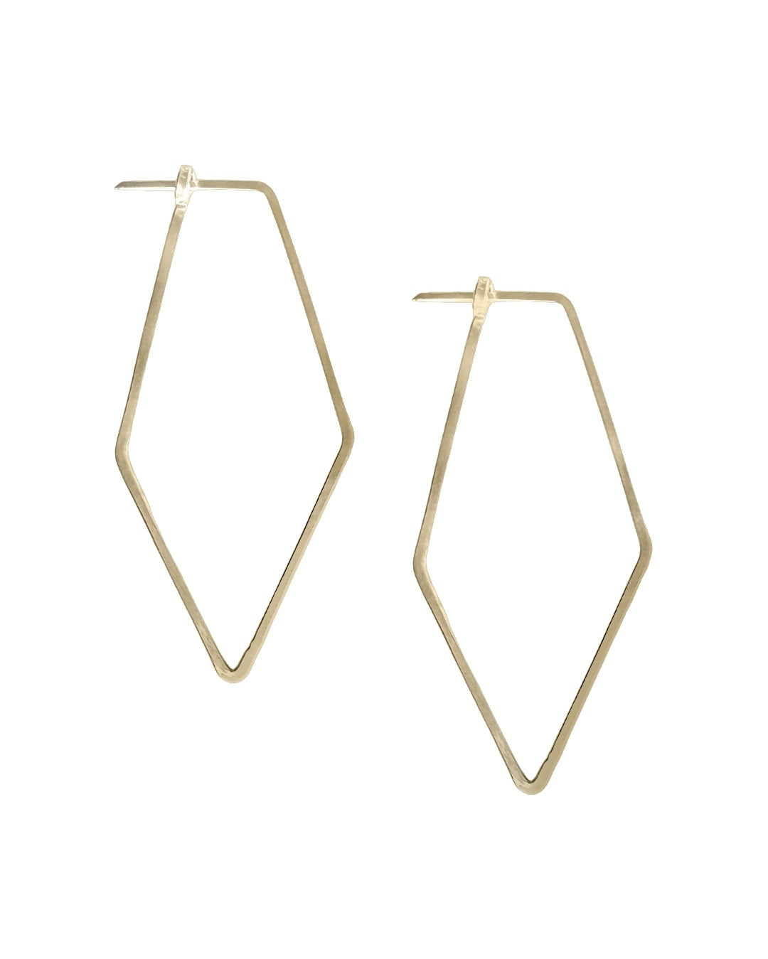 Minimal Diamond Hoop Earrings