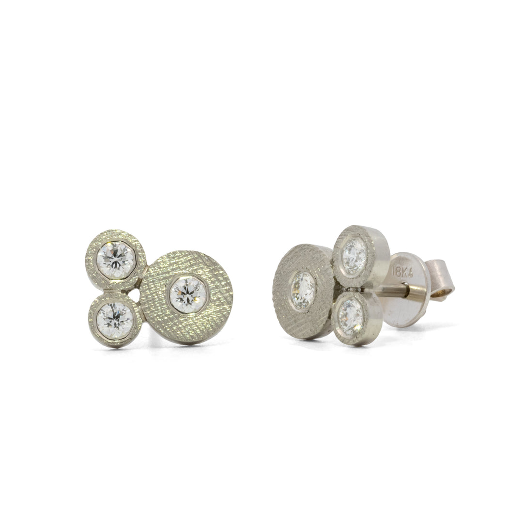 Trunk Show Sophia Diamond Trio Post Earrings