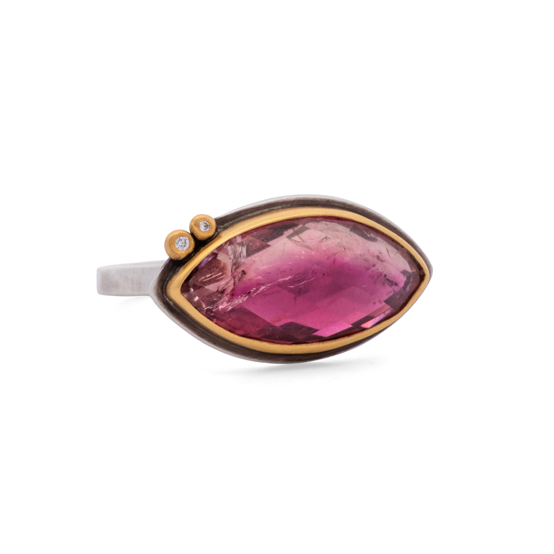 Ombre Pink Tourmaline Ring