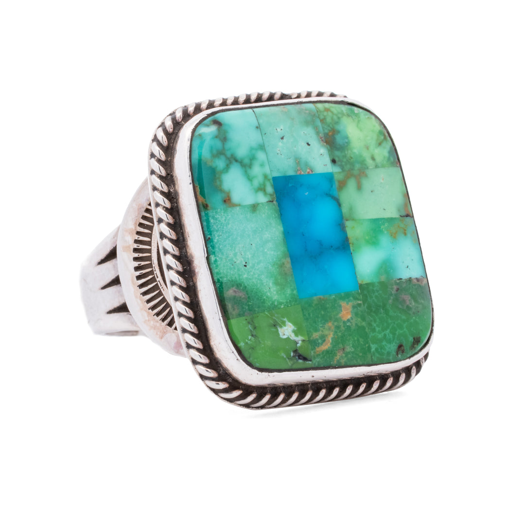 Aldrich Art Turquoise Inlay Ring
