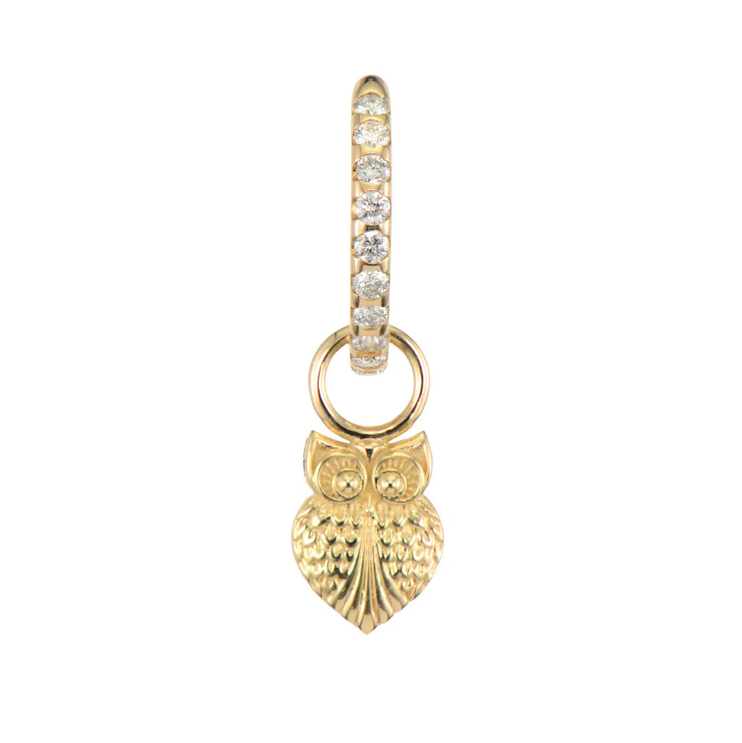 Tiny Wise Owl Charm