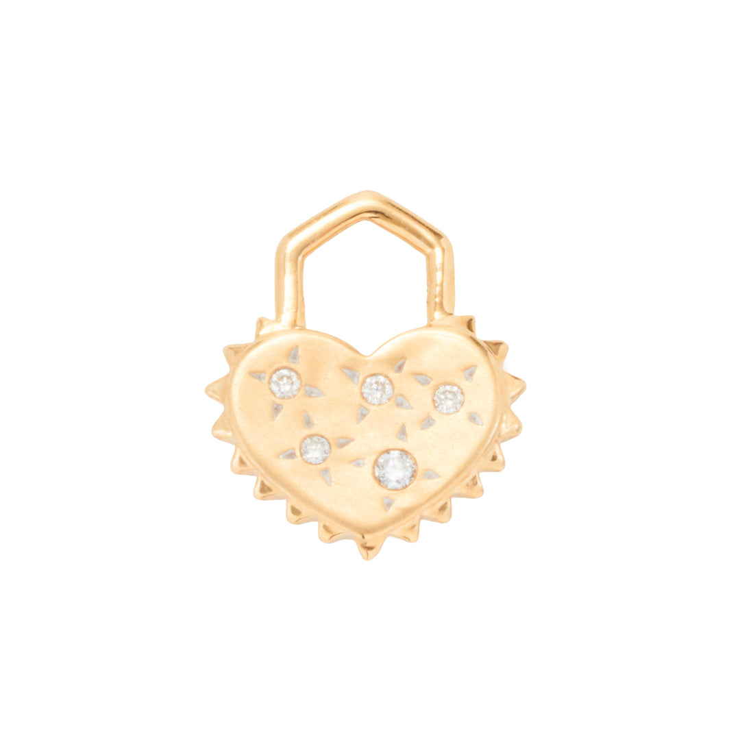 Love Explosion Tiny Spiky Heart Charm