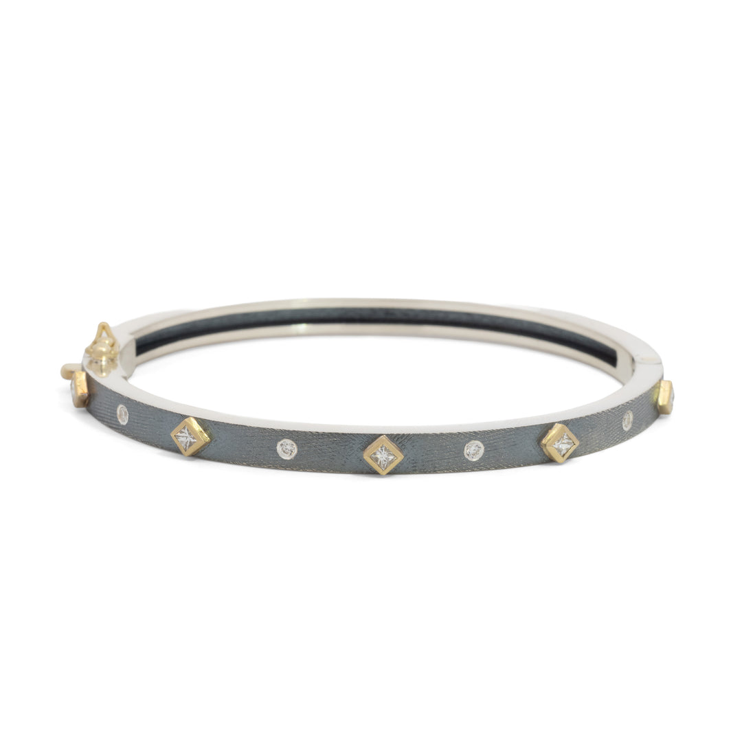 Junia 4 mm Five Princess Diamond Bracelet