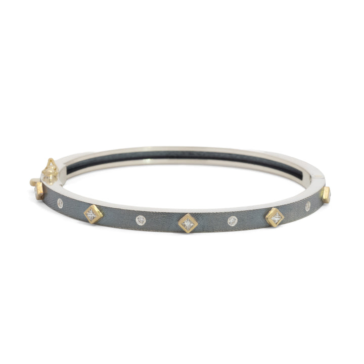 Junia 4 mm Five Princess Diamond Bracelet