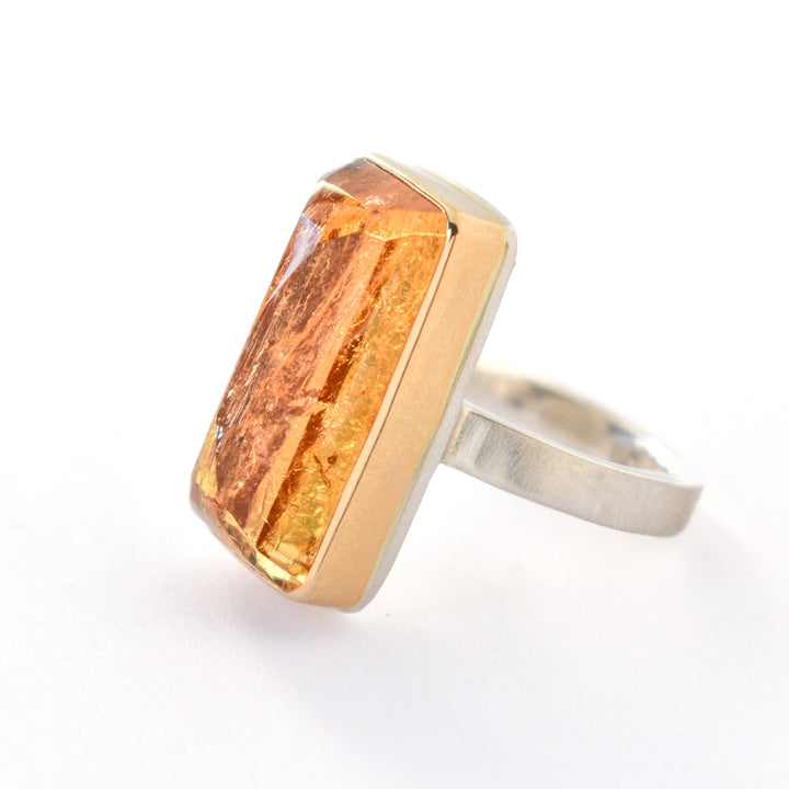 Inverted Imperial Topaz Ring