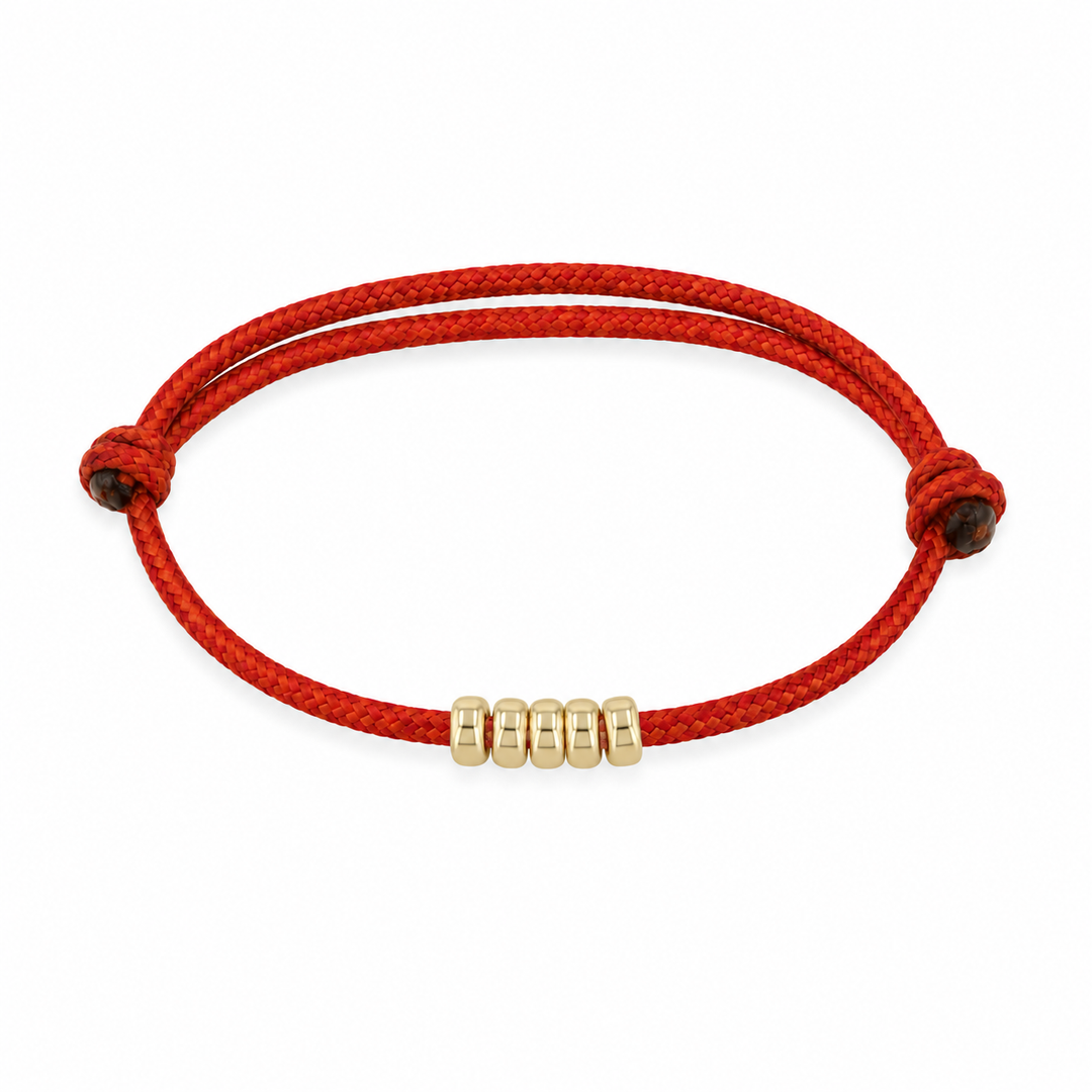 5mm Rondelle Bead Paracord Bracelet