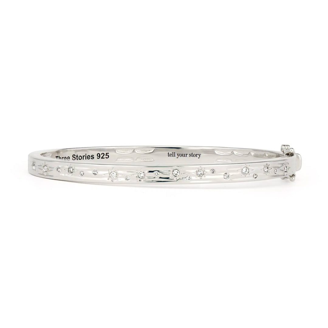 Starry Night Narrow Bangle Bracelet