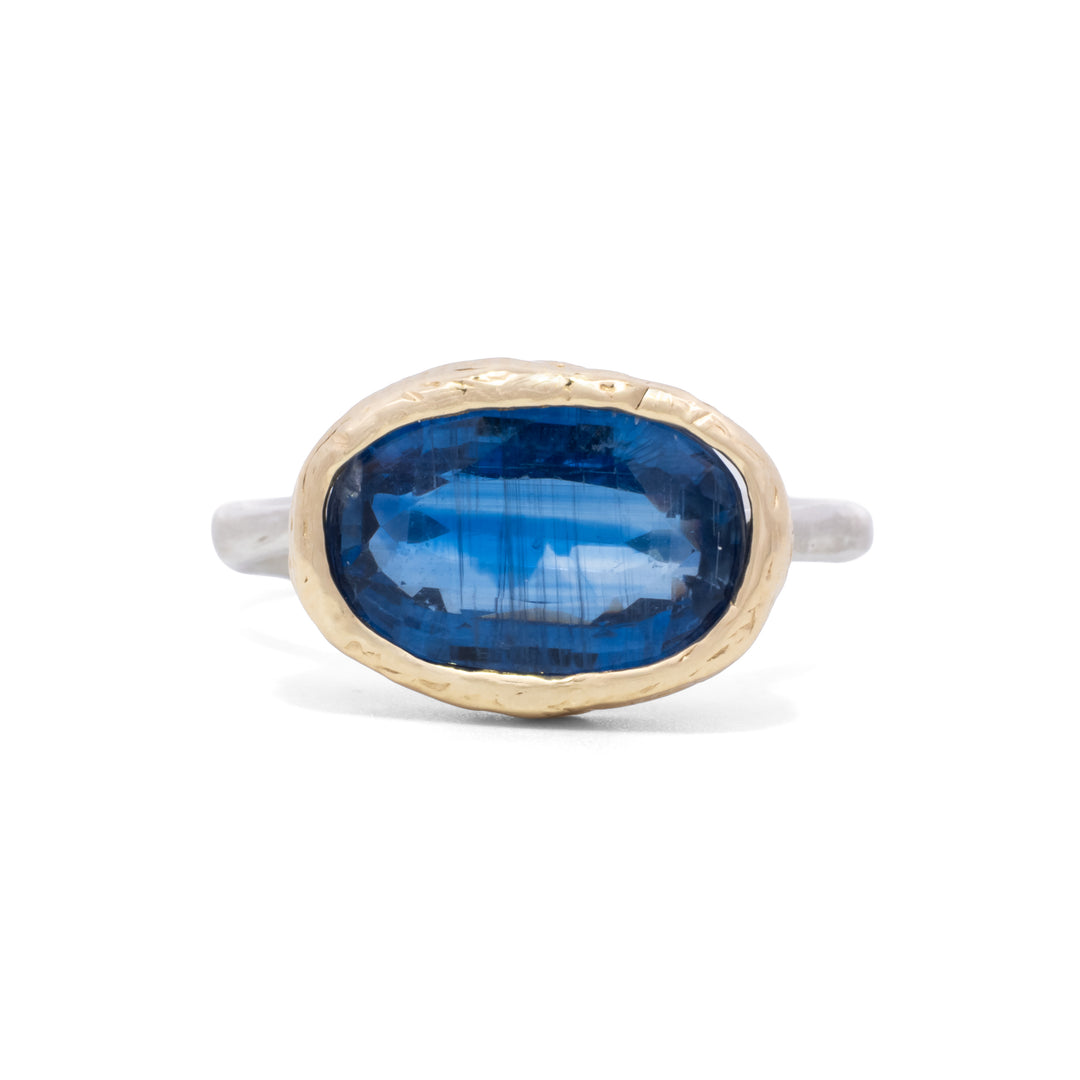 Oval Faceted Kyanite Ring