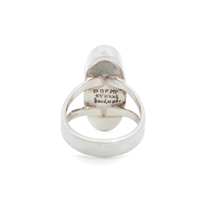 Small Oval Cactus Night Sky Inlay Ring