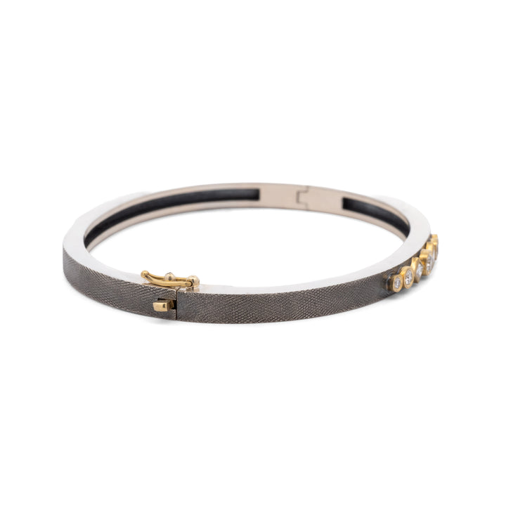 Petra 4mm Bezel White Diamond Bracelet