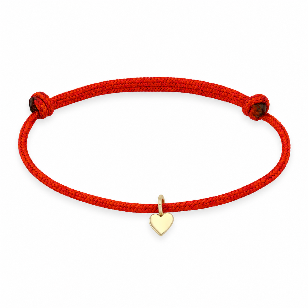 Midi Bitty Heart Charm Paracord Bracelet