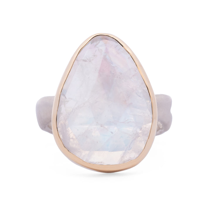 Rainbow Moonstone Ring
