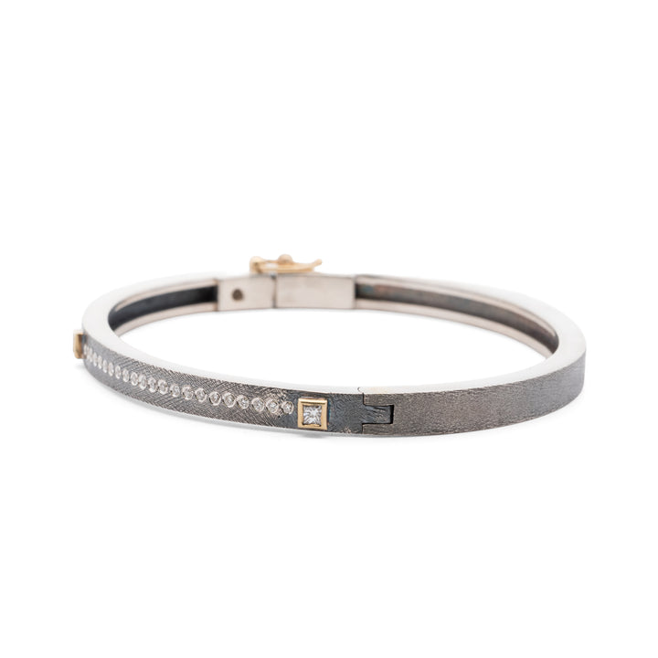 Trunk Show 4 mm Princess 3 Bezel Diamond Bracelet