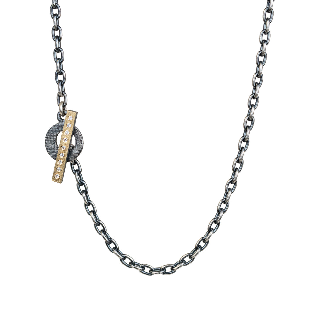 Lucia Small Toggle Yellow Gold Bar Cable Chain