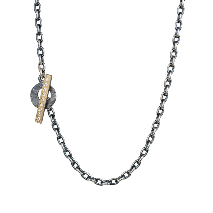 Lucia Small Toggle Yellow Gold Bar Cable Chain