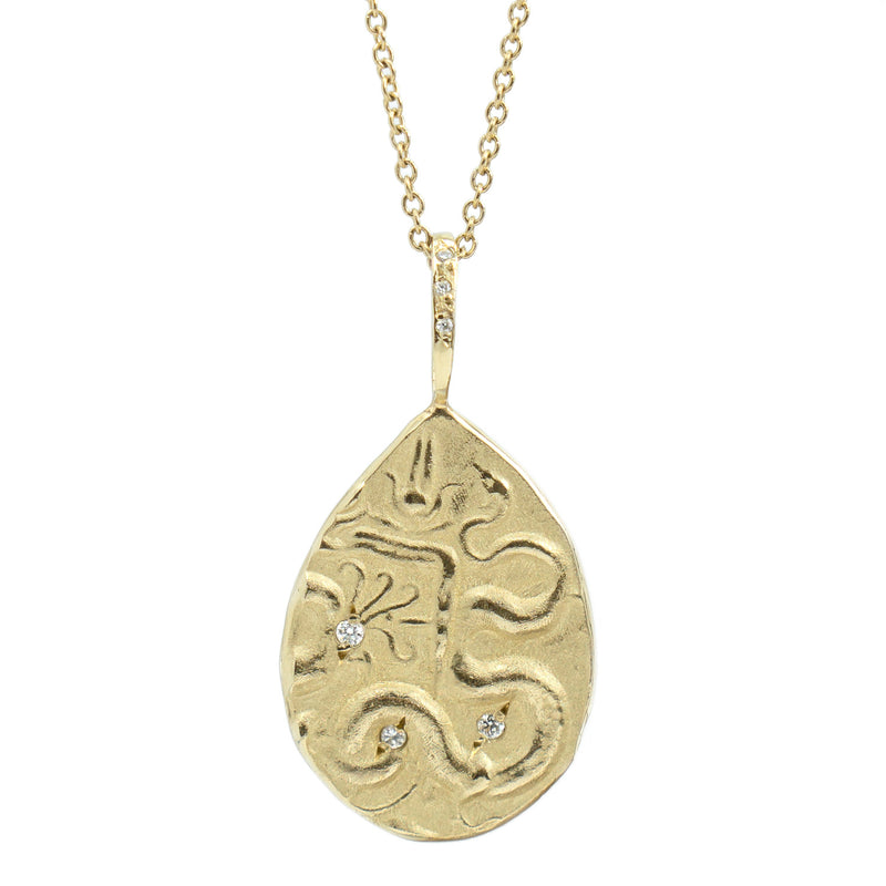 Hamsa Snake Necklace