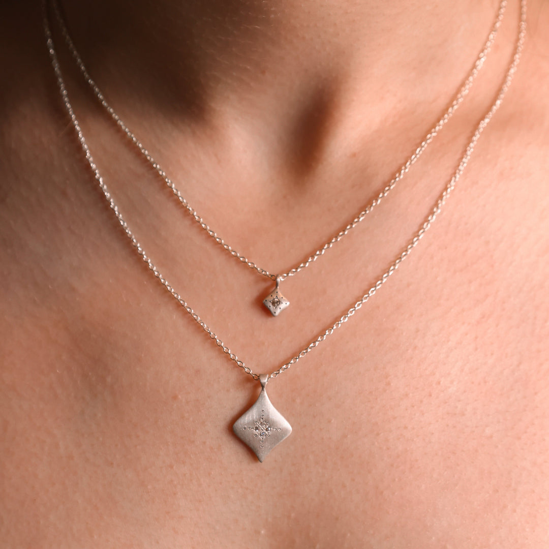 Silver Night Pendant Necklace