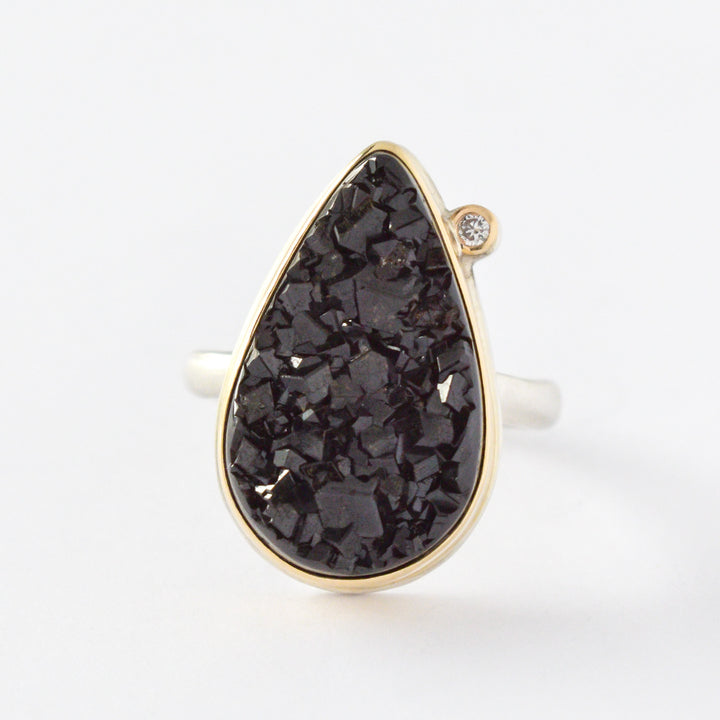 Teardrop Andradite Ring