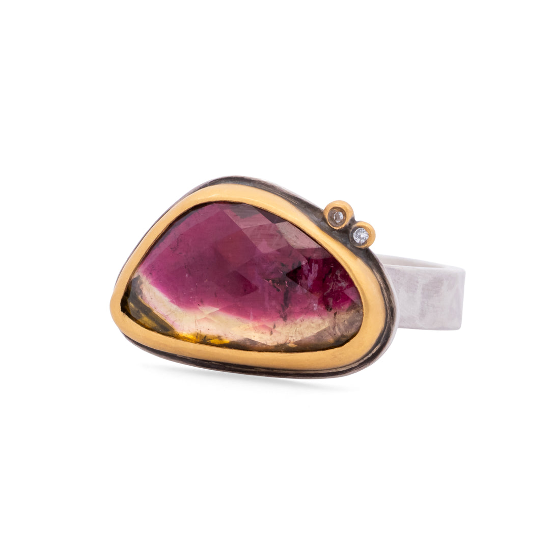 Bi-Color Tourmaline Ring