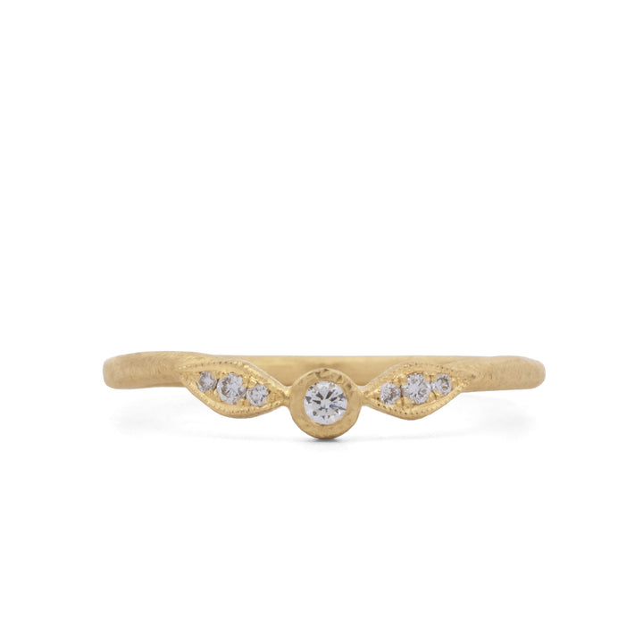 Bezel & Leaf Ring