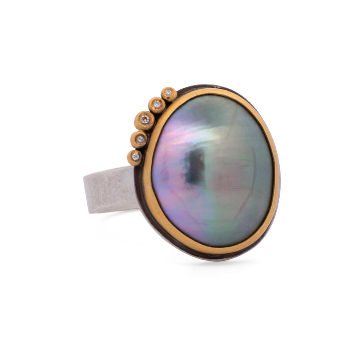 Tahitian Mabe Pearl Ring