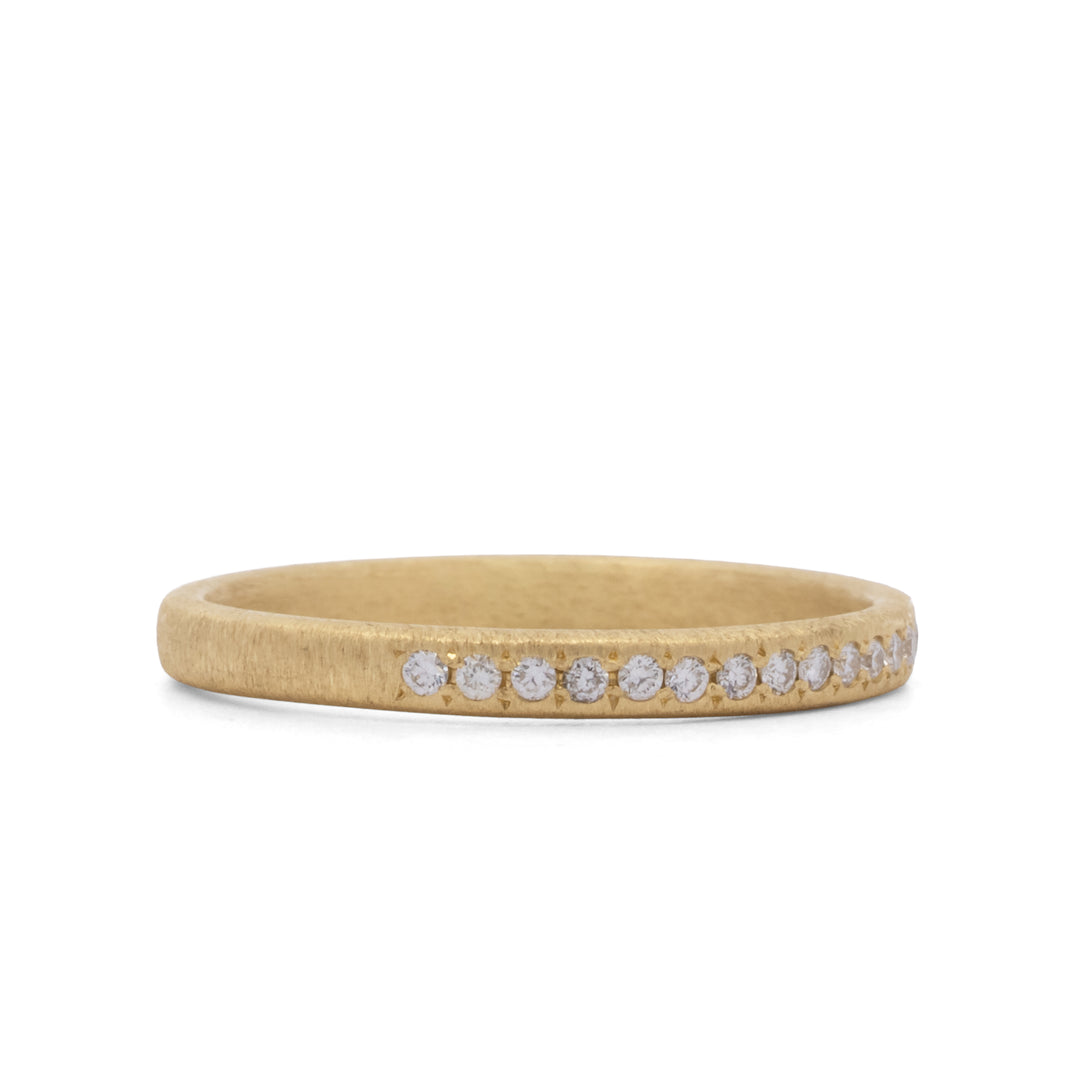 2.3mm Half Eternity Diamond Band