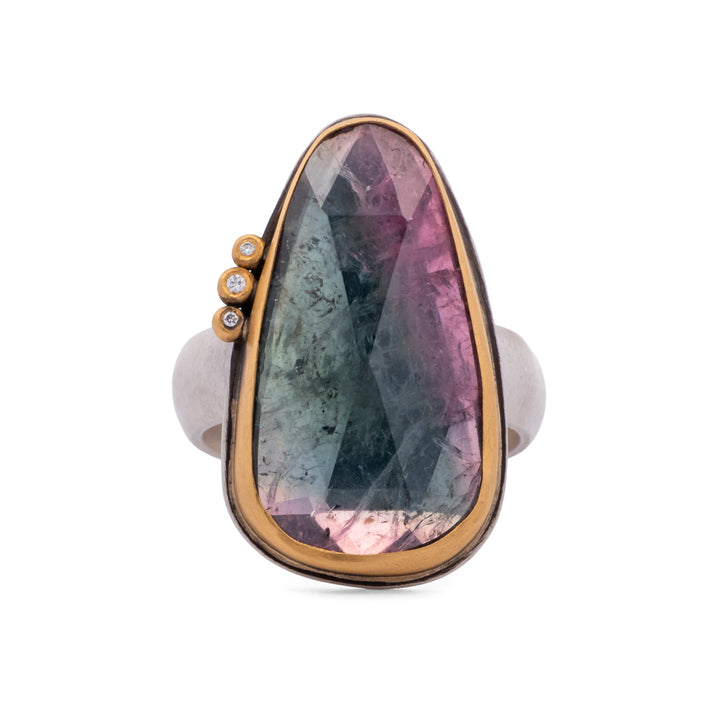 Watermelon Tourmaline Ring