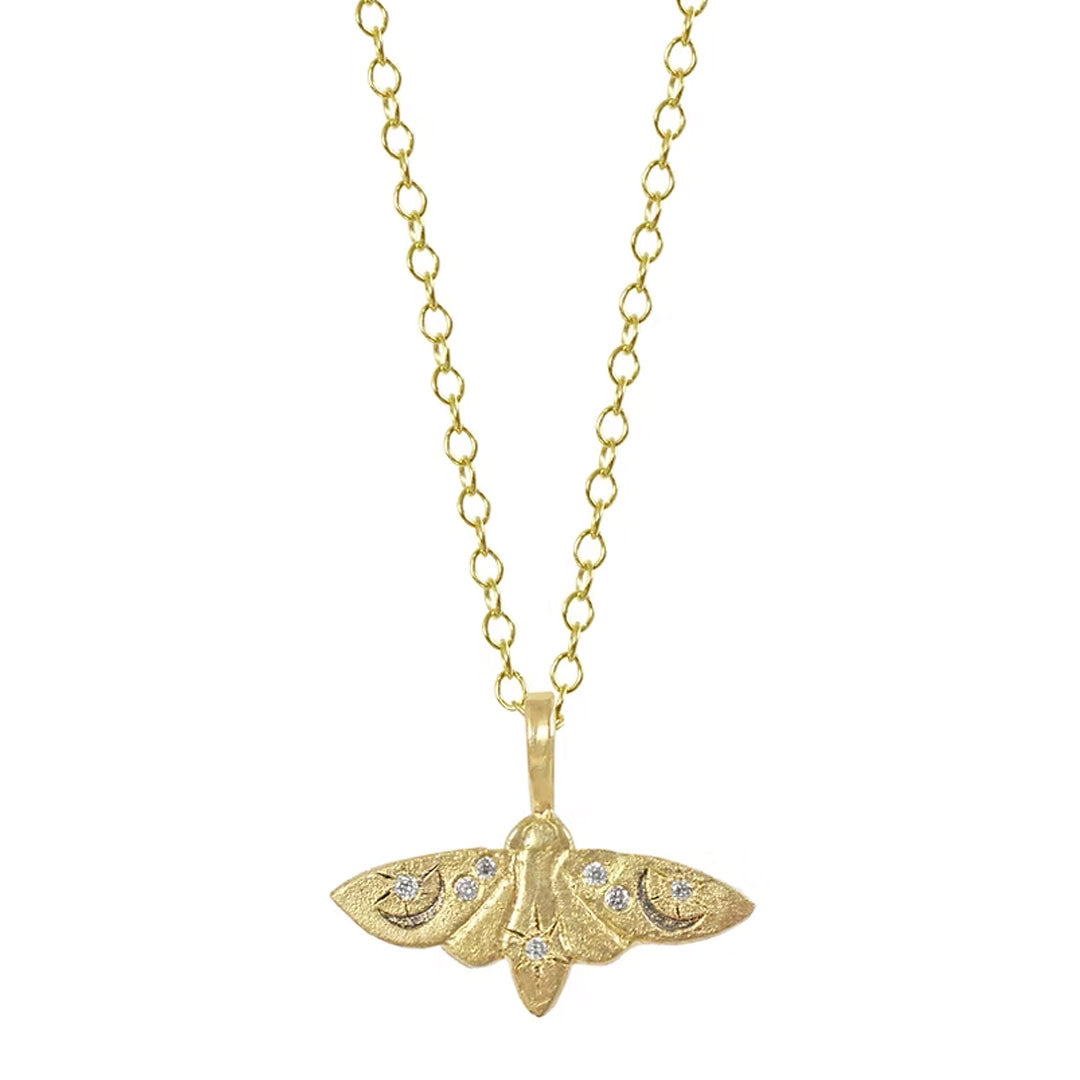 Lunar Moth Charm